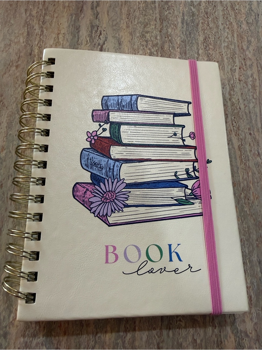 BOOK lover Spiral Journal Notebook